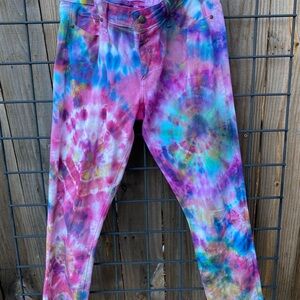Women’s ONE OF A KIND Special tie dyed PAIGE jeans!! peg skinny.